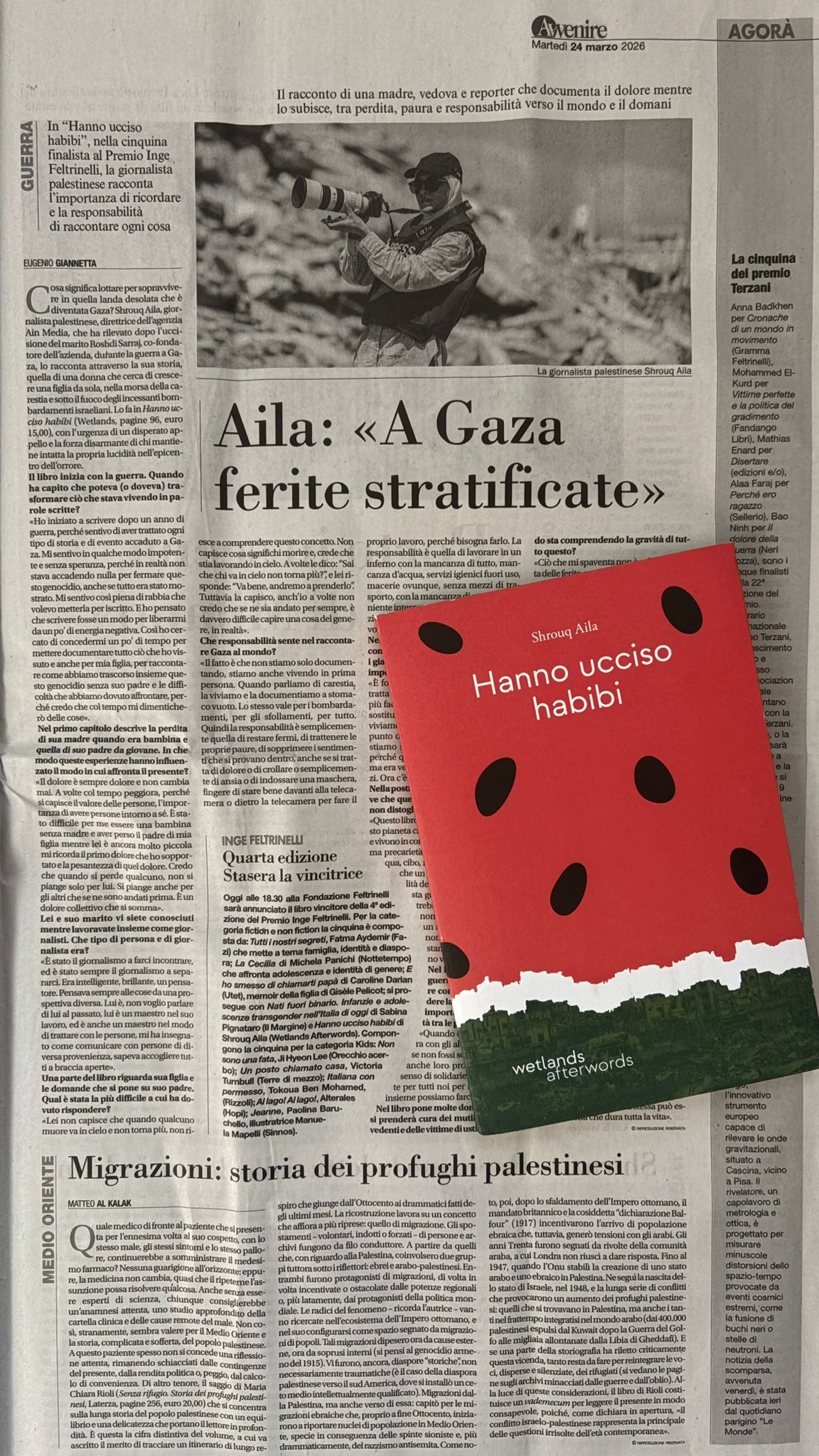 L' Avvenire di martedì 24 marzo 2026